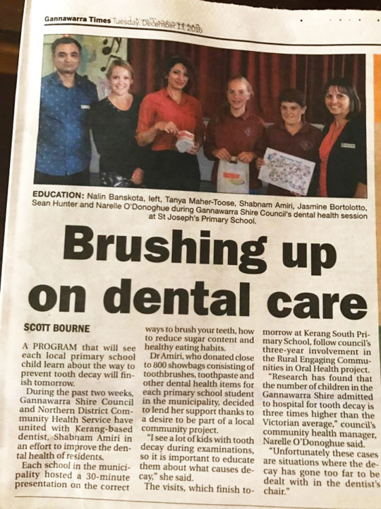 brushing up on dental care